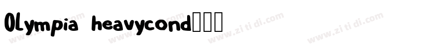 OLympia heavycond字体转换